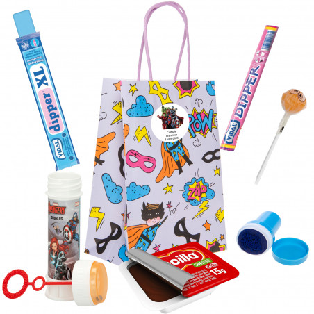 Avenger detalle infantil para celebraciones con chuches