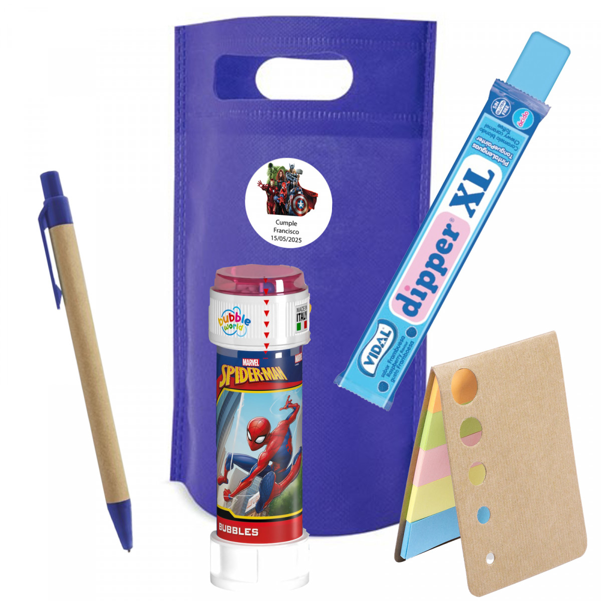 Avengers detalle infantil para fiestas y cumpleaños