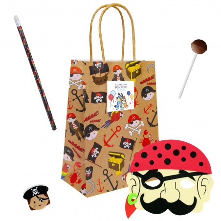 Bluey y bingo detalle infantil con temática pirata