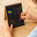 Libreta scrapy para dibujar en multicolor para niños