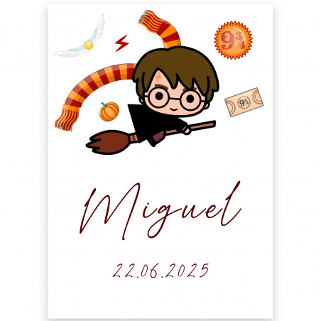 Harry Potter detalle infantil con bidón personalizado y accesorios