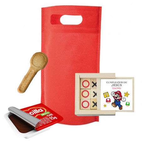 Super Mario Bros juego de 3 en raya y dulce para regalar