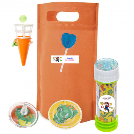 Super Mario Bros bolsa piñata con juegos y chuche