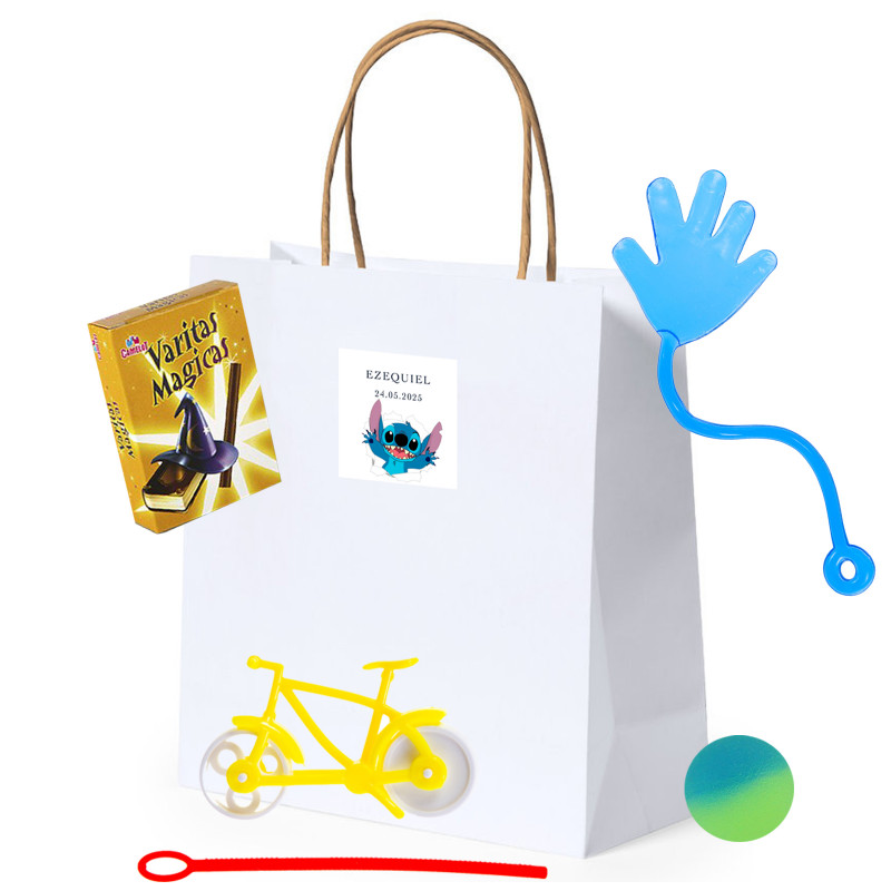 Stitch bolsa personalizada con detalles niños