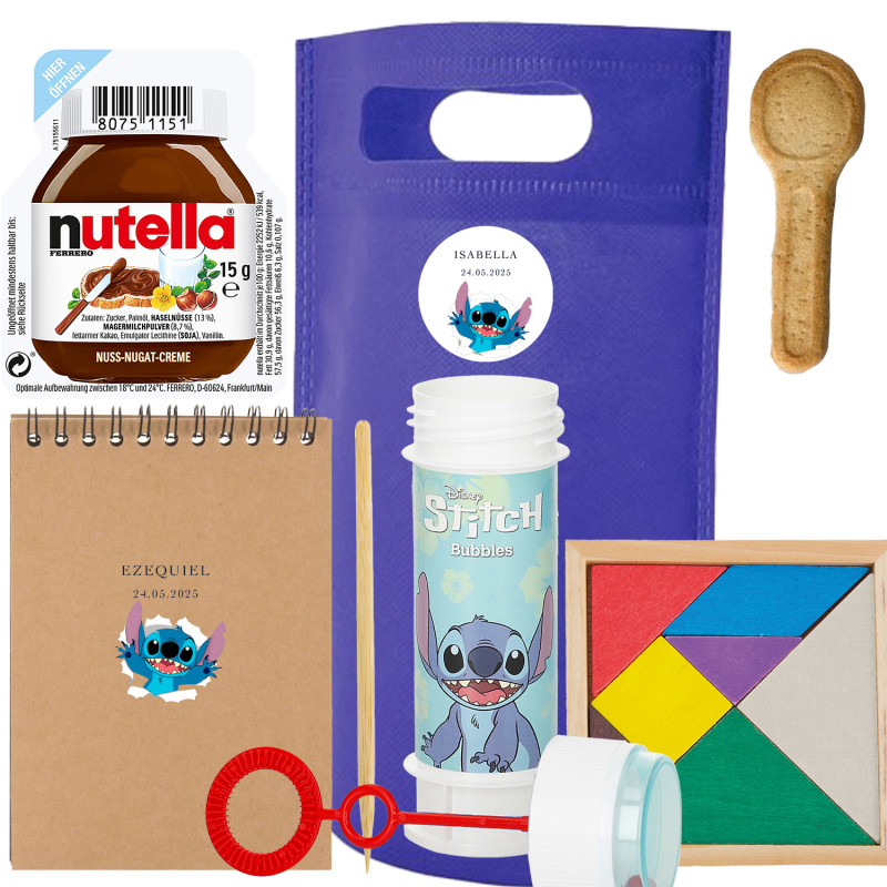 Stitch regalos niños personalizados para cumpleaños, comuniones, bautizos y bodas