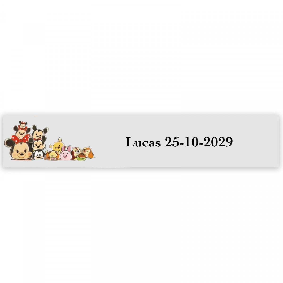 Disney bebé, adhesivos decorativos 5x1cm transparentes