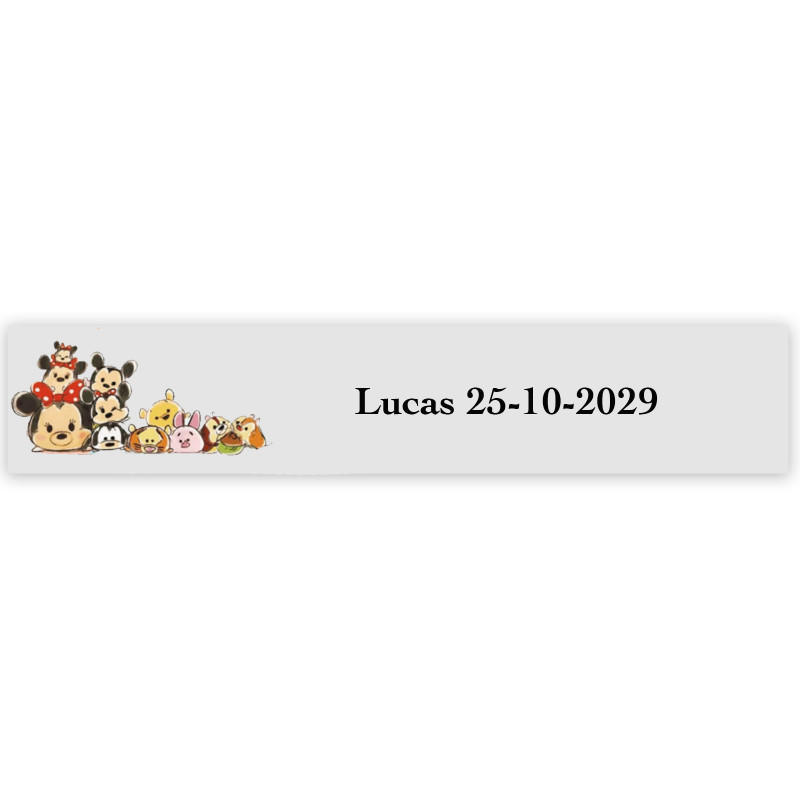 Disney bebé, adhesivos decorativos 5x1cm transparentes
