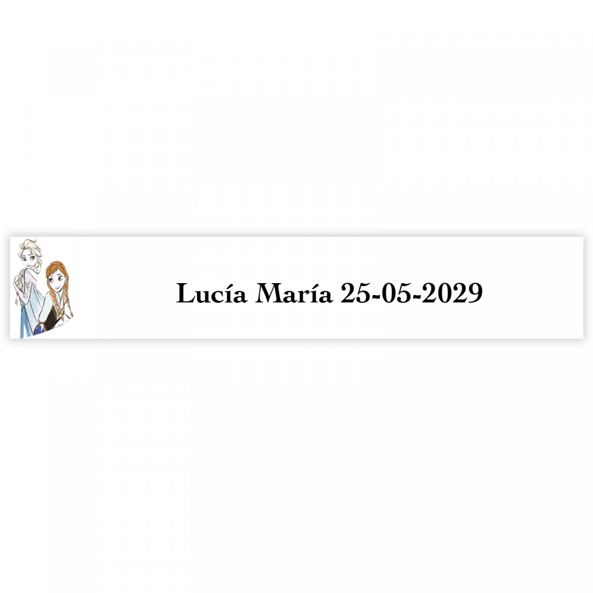 Frozen adhesivo personalizado 5x1cm para todo tipo de eventos