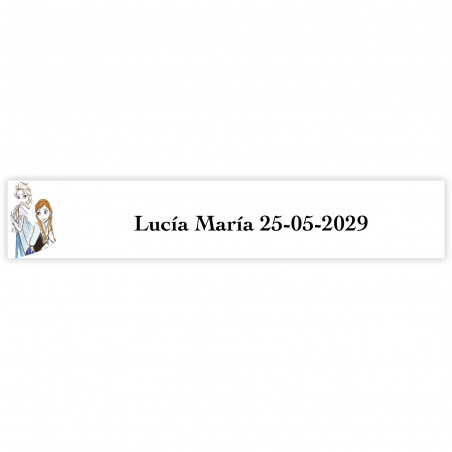 Frozen adhesivo personalizado 5x1cm para todo tipo de eventos