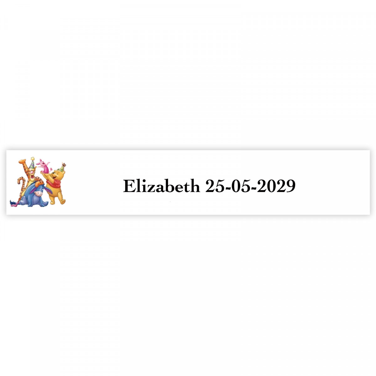 Winnie the Pooh 5x1cm adhesivo personalizado para eventos