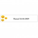 Emoji adhesivo divertido personalizado 5x1cm