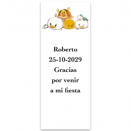 Disney etiqueta adhesiva para eventos 5x13cm