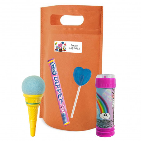 Pocoyo detalle infantil con pompero chuches y juego