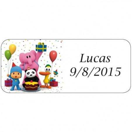 Pocoyo detalle infantil con pompero chuches y juego