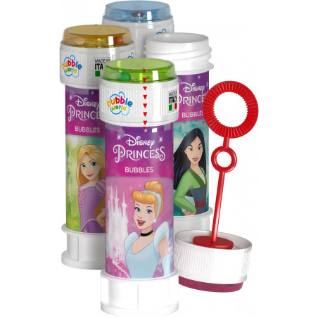 Princesas Disney detalle infantil con varita pompero y piruleta