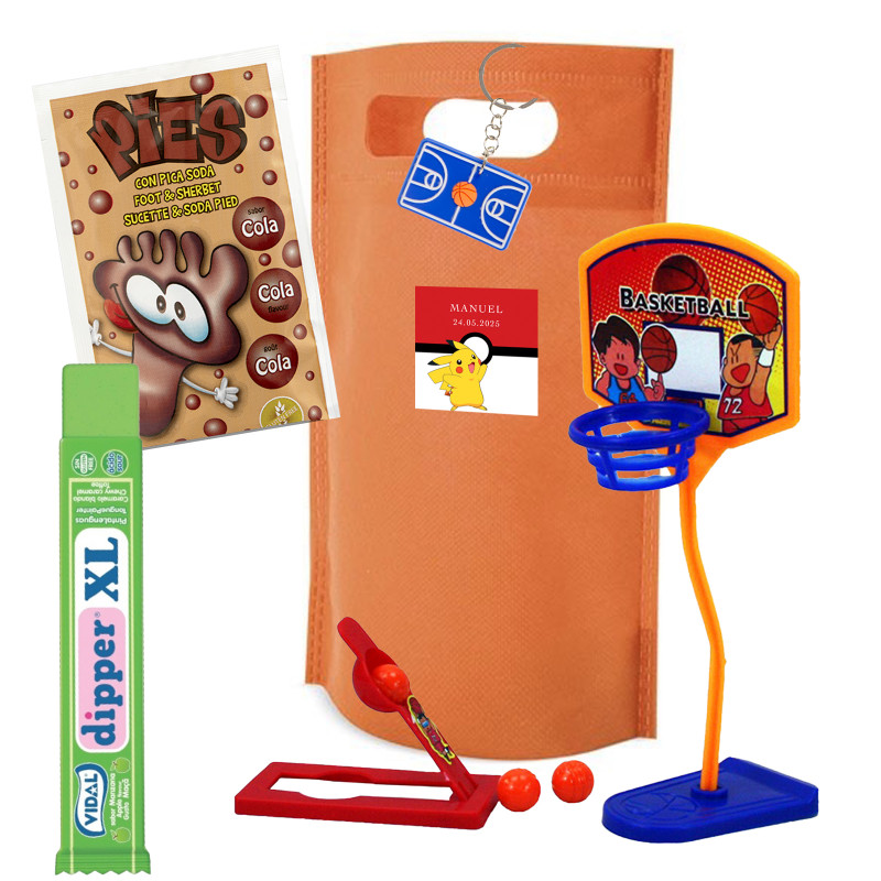 Pokemon bolsa de cumpleaños con regalos y chuches