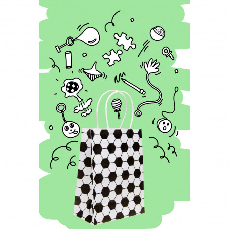 Bluey y Bingo detalle para invitados con temática fútbol