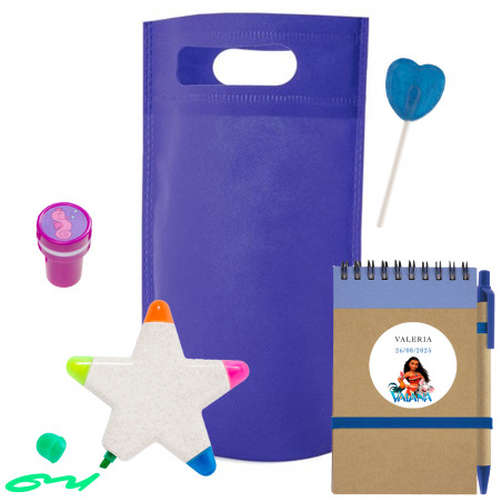 Vaiana Moana regalos papeleria para invitados niños