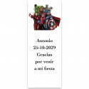 Avengers, etiqueta adhesiva personalizada vertical 13x5cm