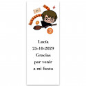 Harry Potter, adhesivo personalizado vertical 13x5cm
