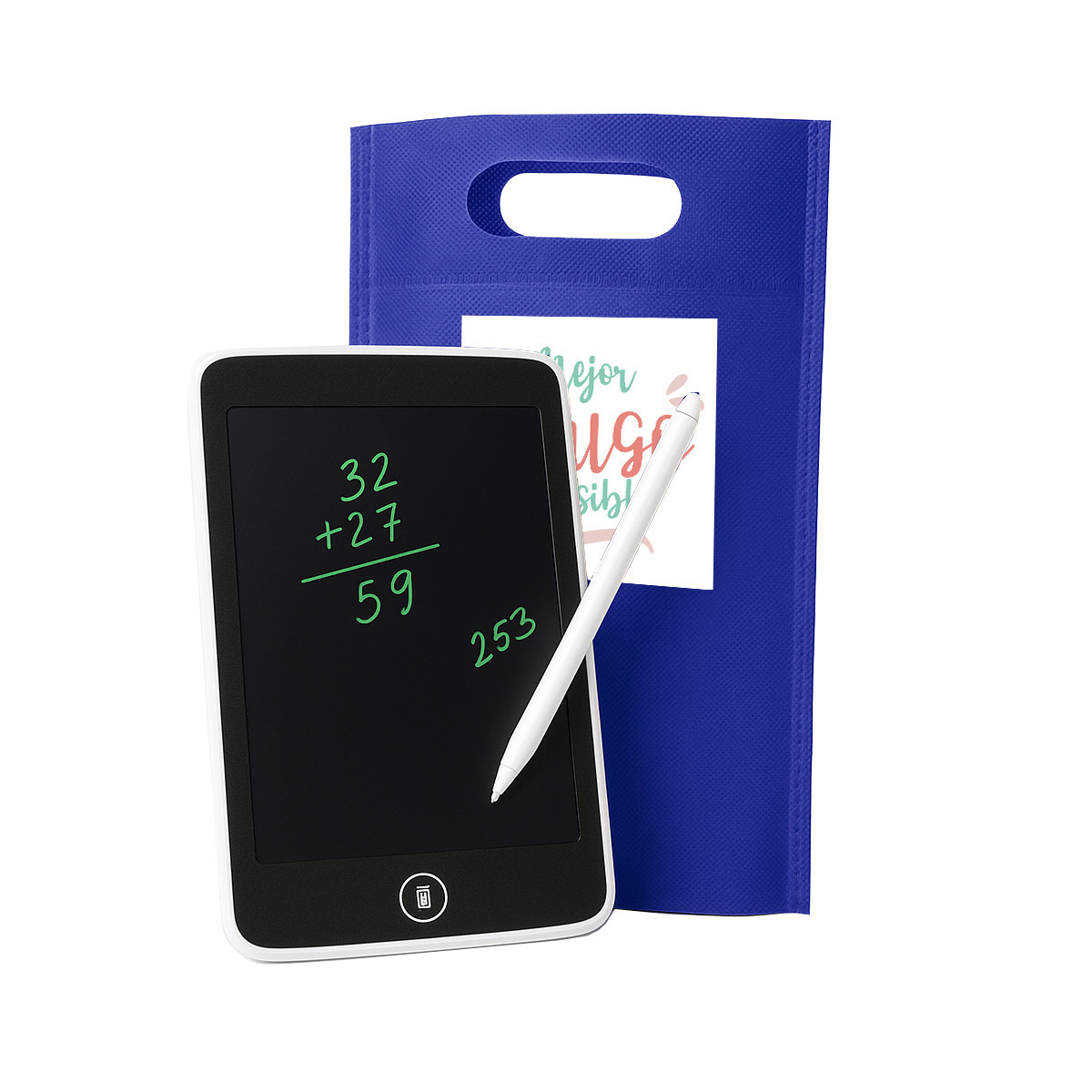 Detalles Invitados Pizarra mágica con imán en bolsa personalizada