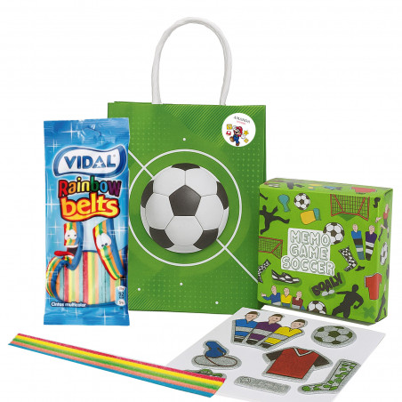 Súper Mario Bros con Detalles de Fútbol en Bolsa Futbolera