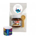 Stitch pack de nutella con cuchara de galleta y pulsera