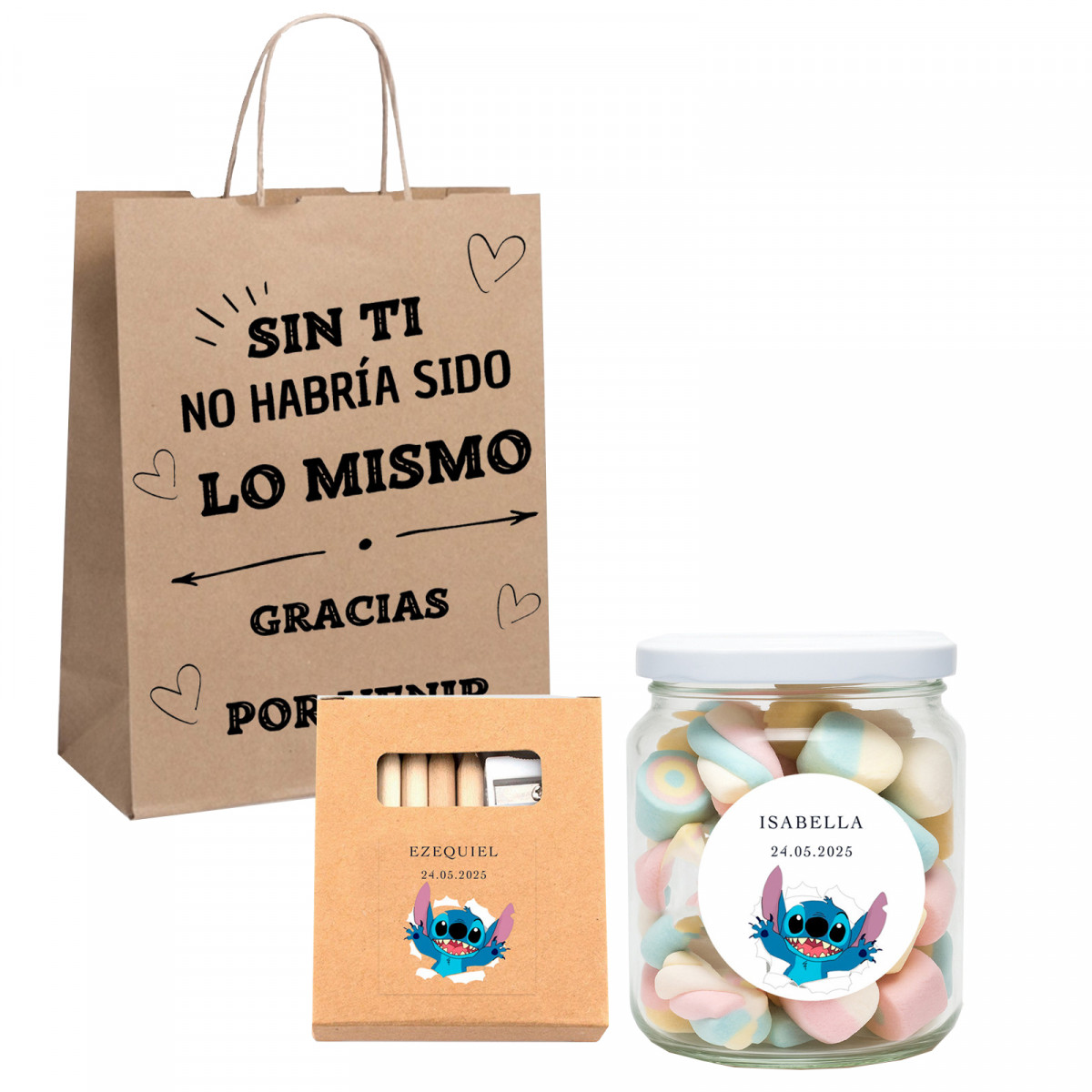 Stitch regalo personalizado infantil para eventos