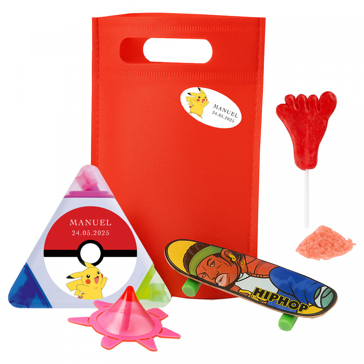 Pokemon bolsa piñata con marcador juguetes y pica pica