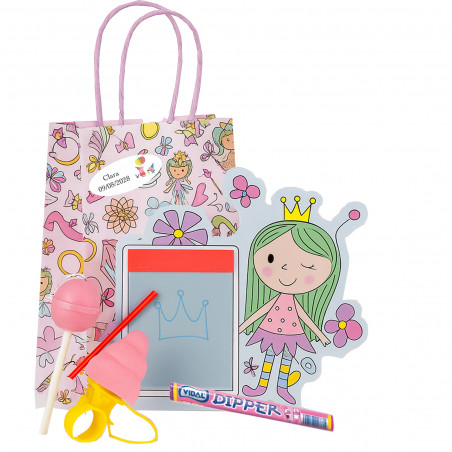 Peppa pig bolsa con detalles para invitados y chupachups rosa