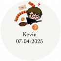 Harry Potter adhesivo personalizado para eventos mágicos 5cm transparente