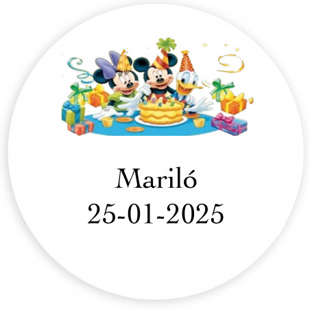 Disney adhesivo personalizado temático para decorar 3cm