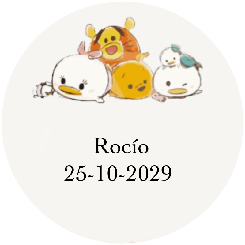 Disney etiqueta adhesiva transparente 3cm