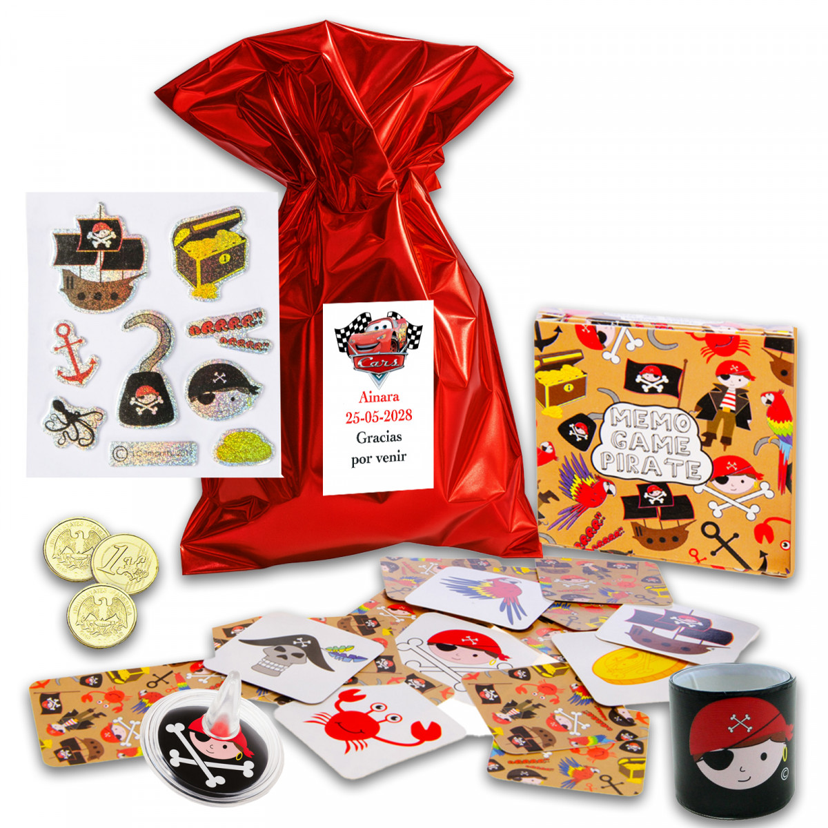 Cars pack de regalos infantiles para eventos