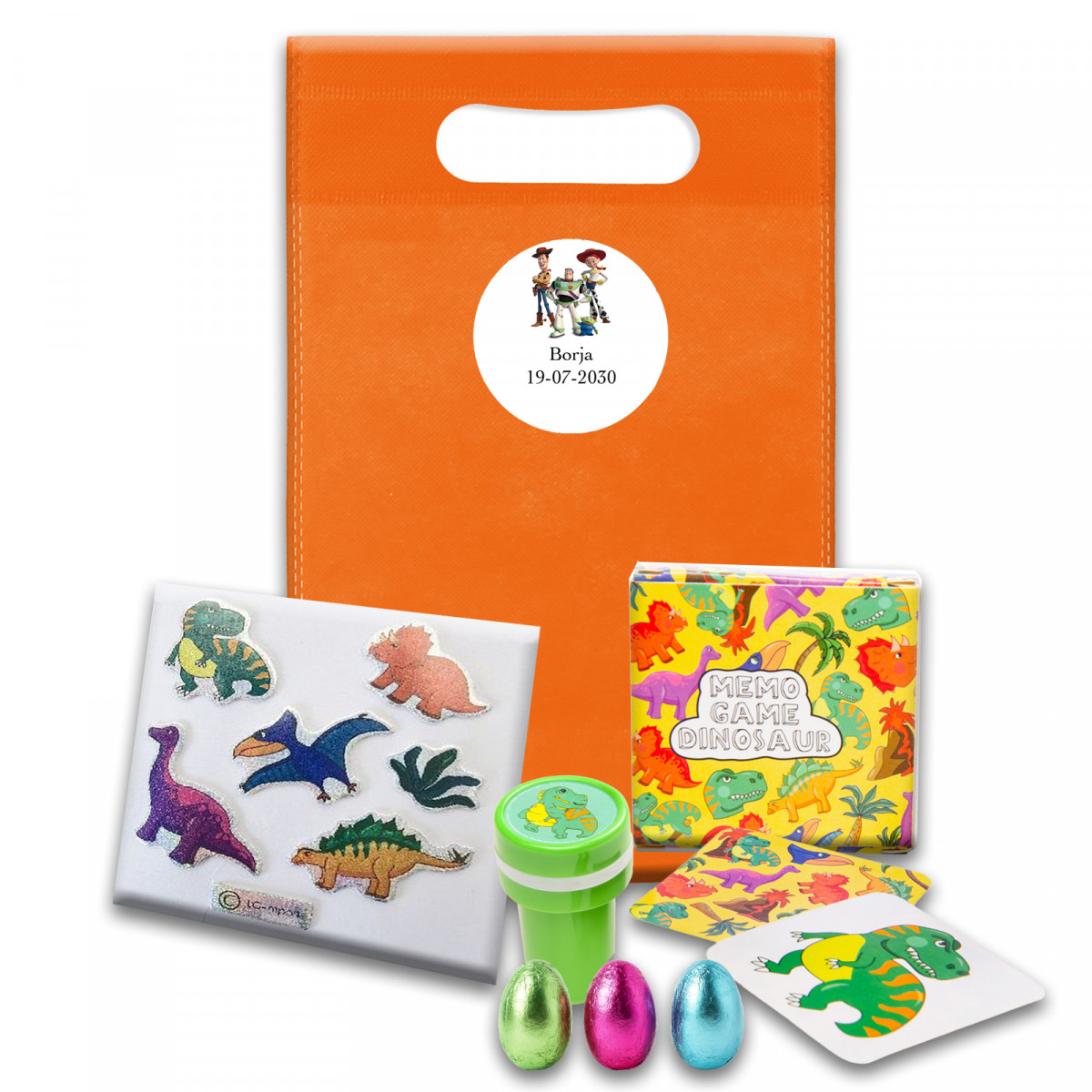 Toy story bolsa piñata con detalles infantiles de entretenimiento