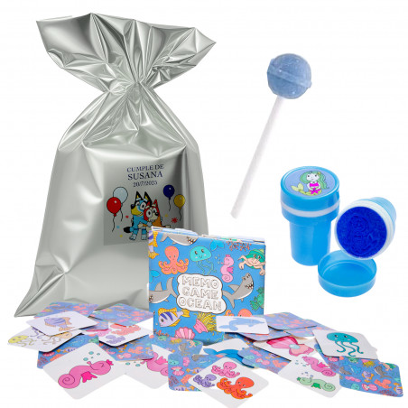 Bluey y bingo pack de detalles para fiestas infantiles con juegos educativos