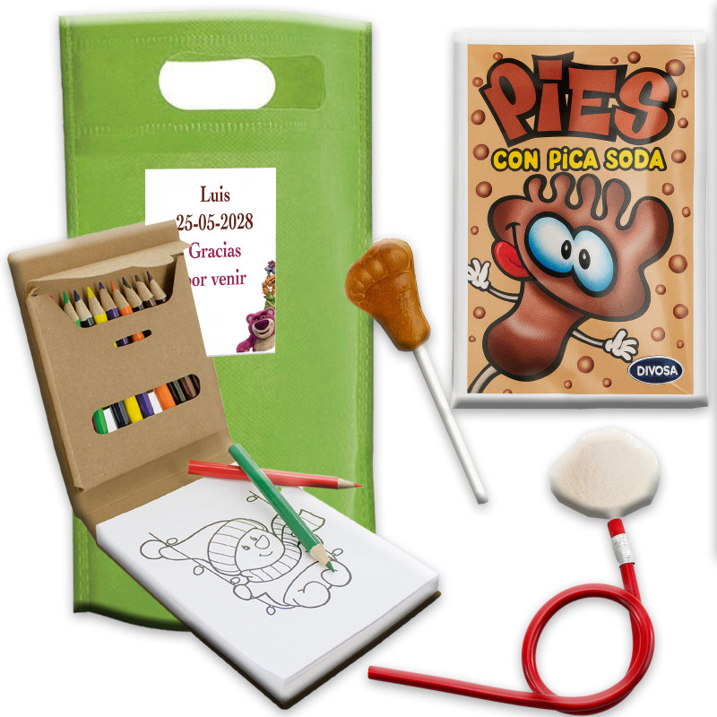 Toy story bolsa con set de colorear lápiz flexible y pica pica de cola