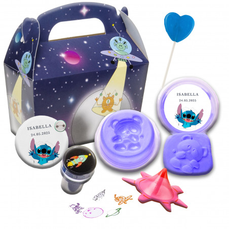 Stitch caja con sorpresas infantiles para divertirse