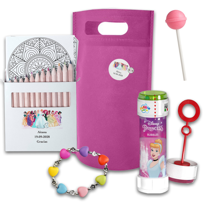 Princesas bolsa para fiesta infantil con regalos para niñas