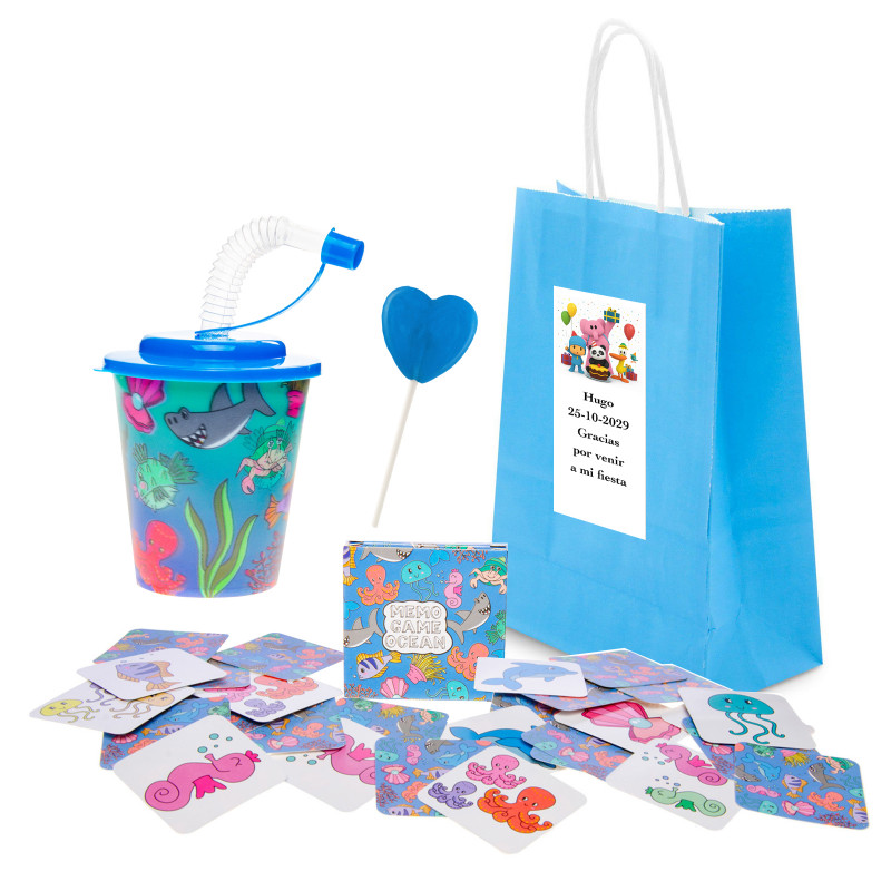Pocoyó bolsa con juego de entretenimiento y vaso con pajita