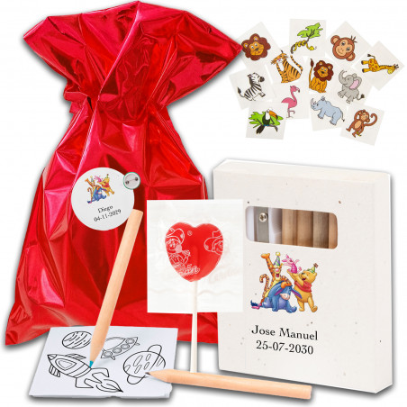 Winnie the Pooh, pack eco con semillas y detalles educativos y entretenimiento