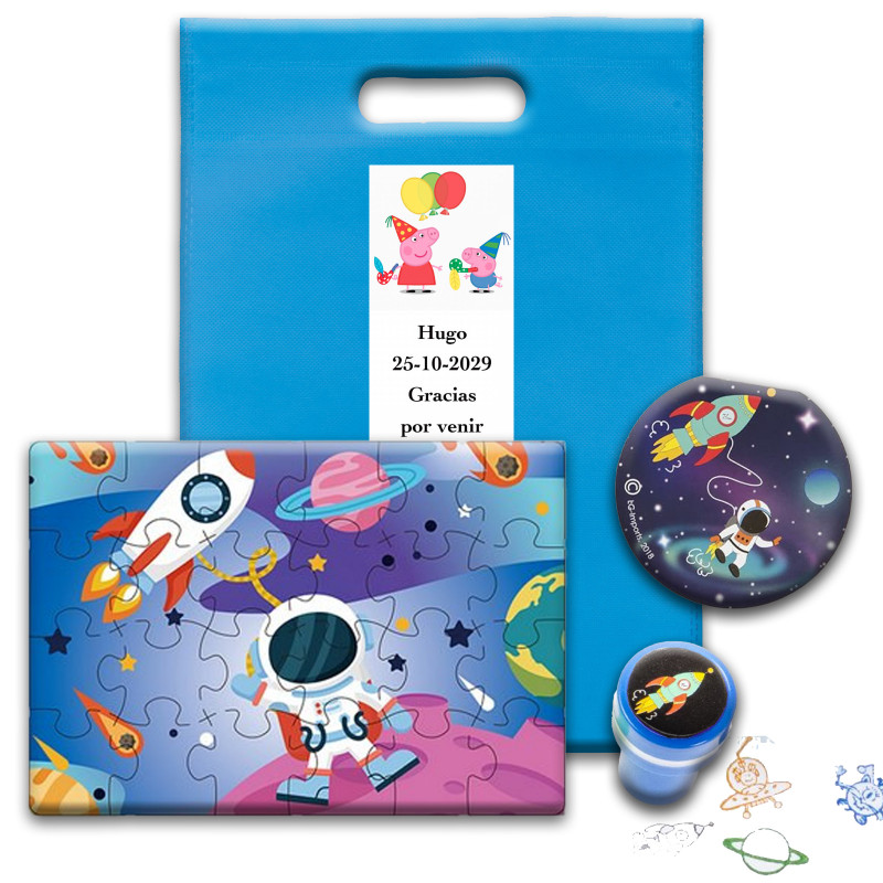 Peppa Pig, pack fiesta infantil con detalles de astronauta