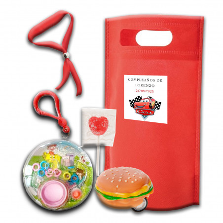 Cars, pack infantil con regalos divertidos para niños