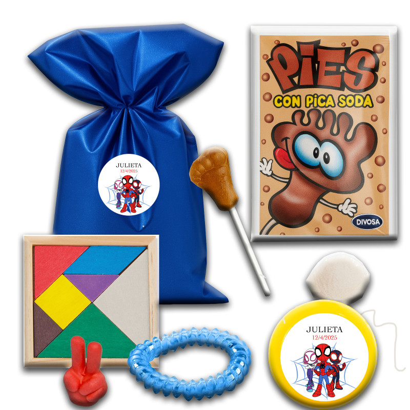 Spidey y su superequipo, pack infantil personalizado para detalles de eventos