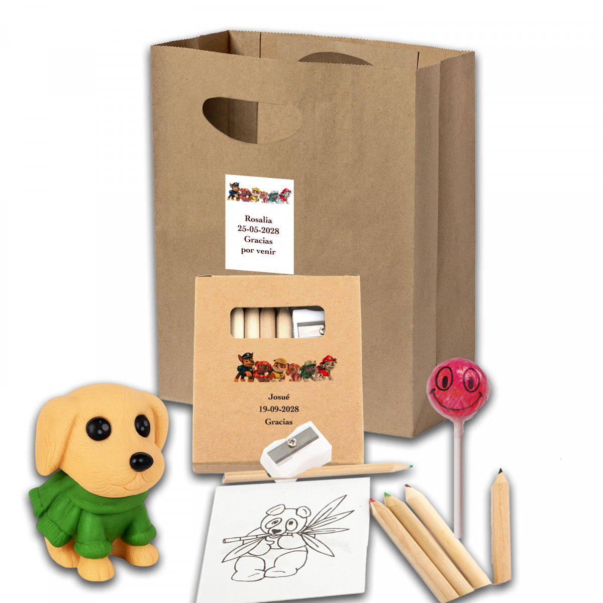 Patrulla Canina bolsa con regalos para niños en celebraciones