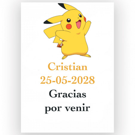 Pokémon pack para invitados personalizados educativo y sabroso