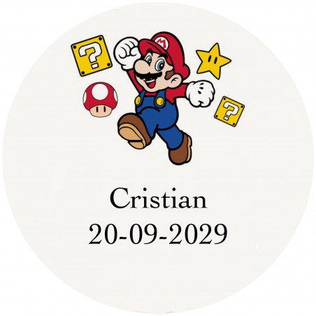 Mario Bros, pack de regalos para invitados con temática personalizado