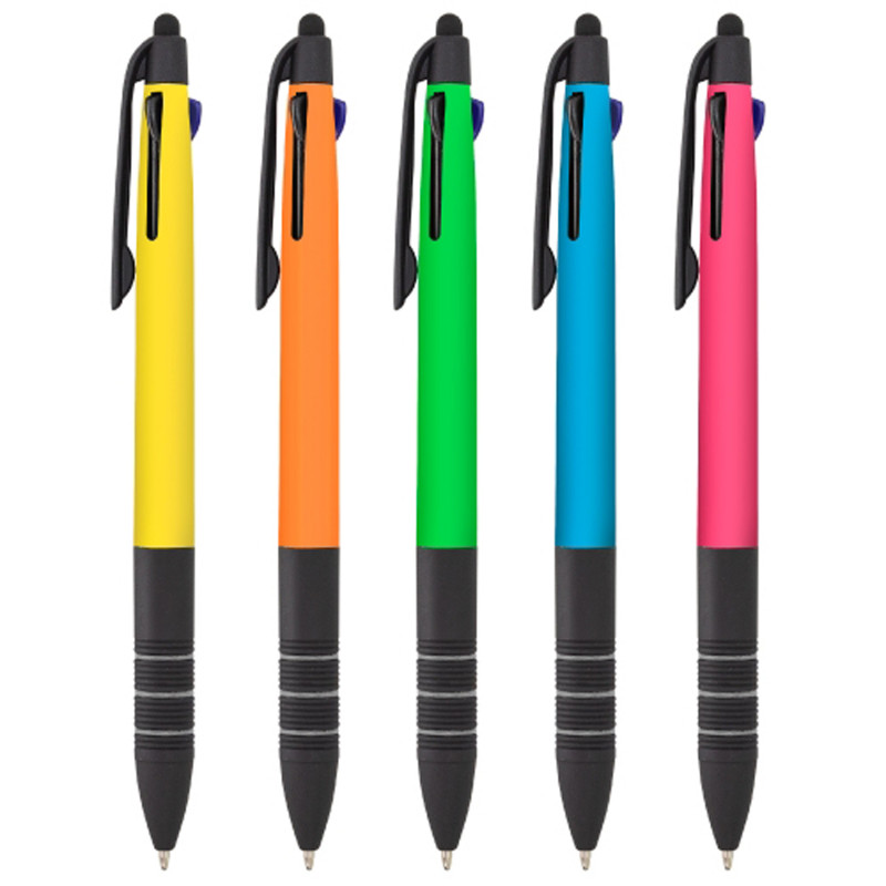 Bolígrafos con tinta azul, negra y roja, pack de 5 unidades