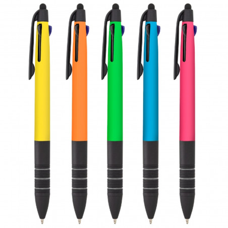 Bolígrafos con tinta azul, negra y roja, pack de 5 unidades