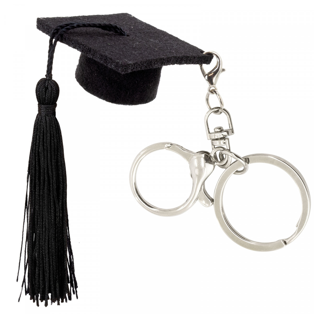 Llavero con birrete de graduación